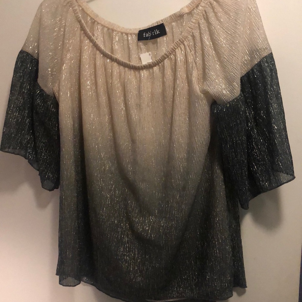 Fab’Rik Ombré Off the Shoulder Party Top